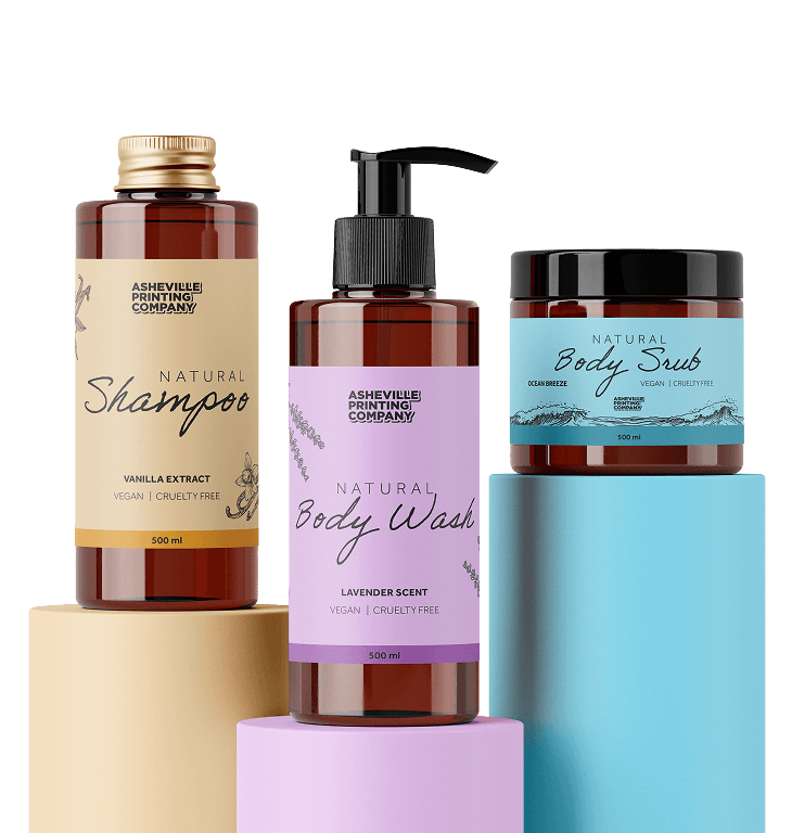 Custom printed product labels