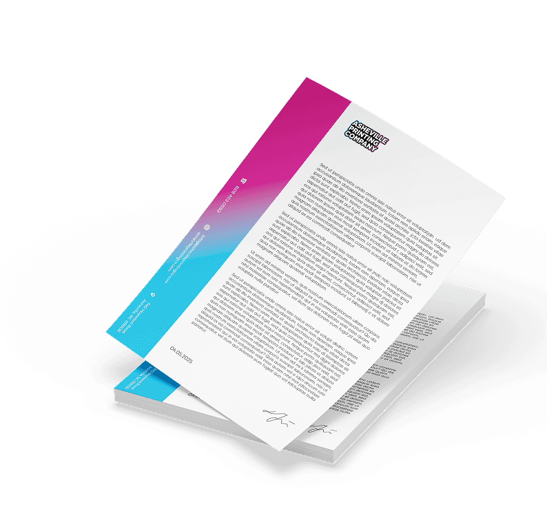 Branded printed letterhead