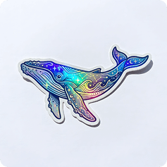 Holographic Stickers, alternate angle