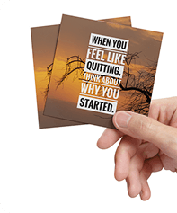 Square Stickers with supporting print